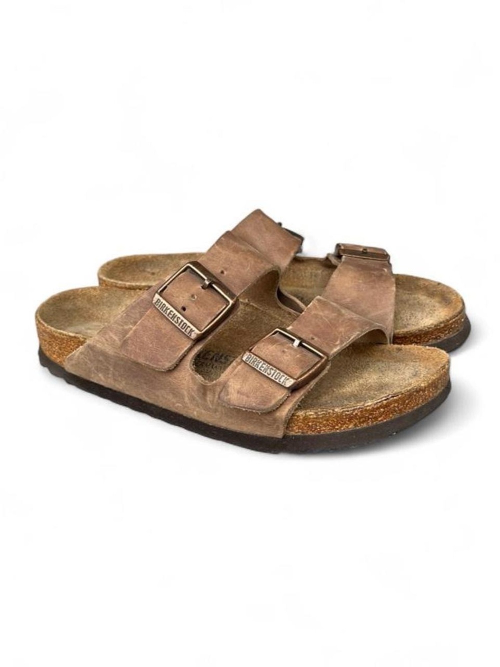 Birkenstock Arizona Tobacco Brown Oiled Leather Sandals Soft Footbed EU 36 US 5